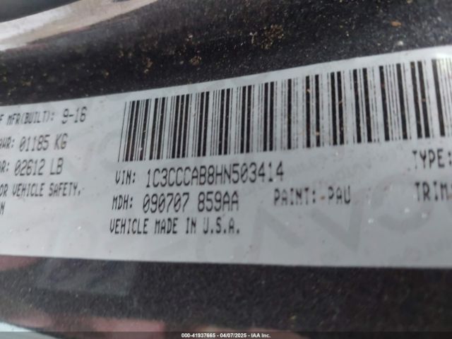1C3CCCAB8HN503414 Chrysler 200 Limited Platinum