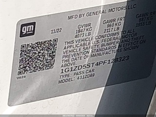 2023 CHEVROLET MALIBU 1G1ZD5ST4PF128323 Photo 8