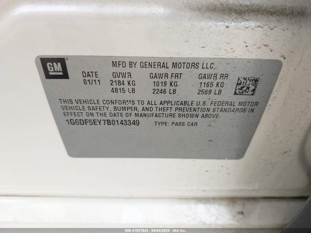 2011 CADILLAC CTS 1G6DF5EY7B0143349 Photo 8