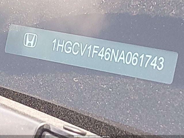 1HGCV1F46NA061743 Honda Accord Sport Special Edition