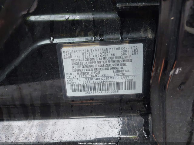 3N1AB8CVXLY273352 Nissan Sentra Sv Xtronic Cvt