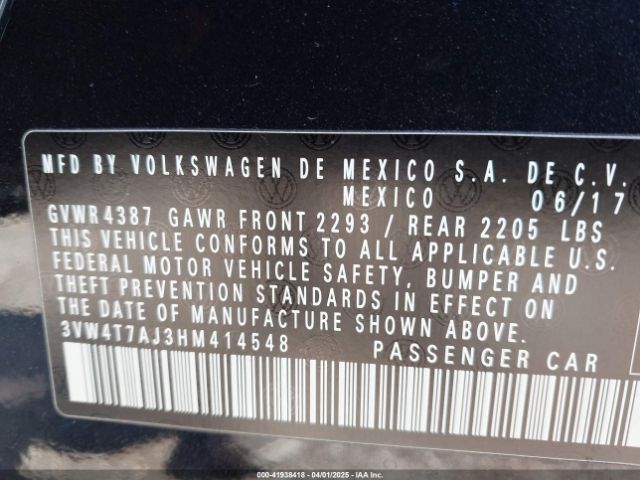 3VW4T7AJ3HM414548 Volkswagen JETTA GLI