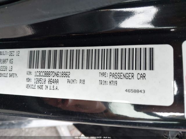 2013 CHRYSLER 200 1C3CCBBB7DN618962 Photo 8