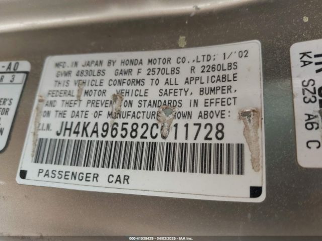 2002 ACURA RL JH4KA96582C011728 Photo 8