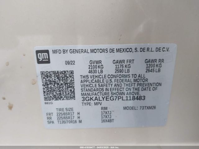 3GKALYEG7PL118483 GMC Terrain Awd At4