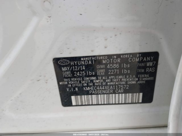 KMHEC4A4XEA117572 Hyundai SONATA HYBRID