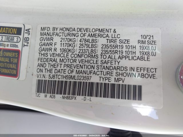 5J8TC1H59ML023597 Acura Rdx Technology Package