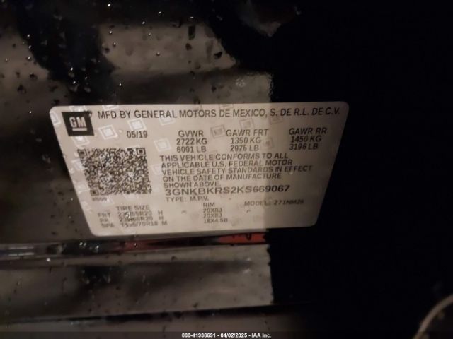 3GNKBKRS2KS669067 Chevrolet Blazer Premier