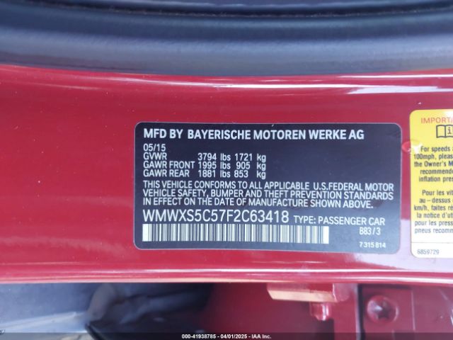 WMWXS5C57F2C63418 Mini Hardtop