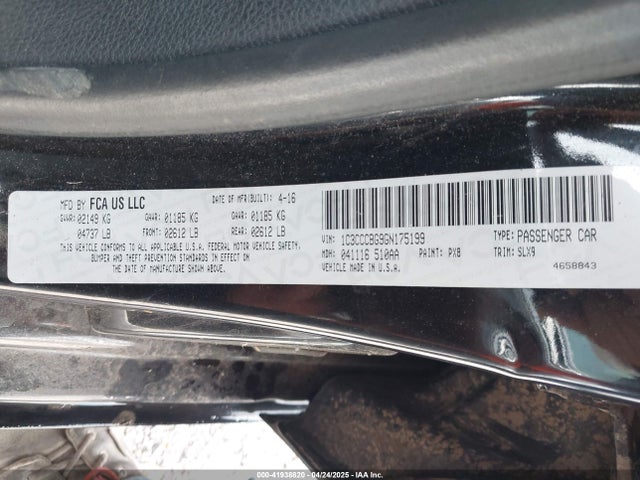 Chrysler 200 S 2016 1C3CCCBG9GN175199 Image 9