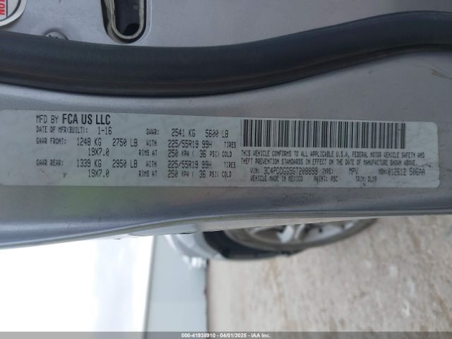 3C4PDDGG5GT208899 Dodge Journey Crossroad Plus