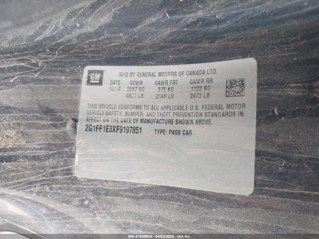 2G1FF1E3XF9197851 Chevrolet Camaro 2lt