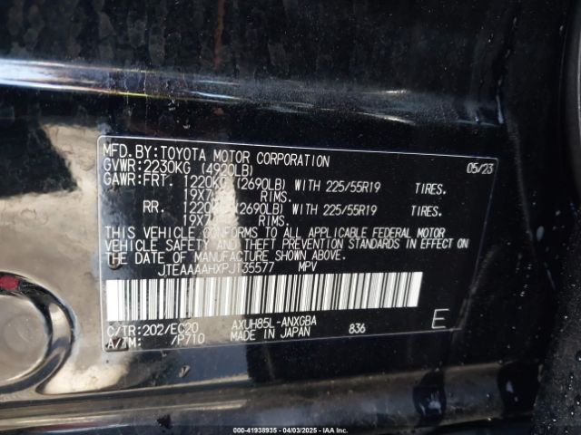 JTEAAAAHXPJ135577 Toyota Venza Xle
