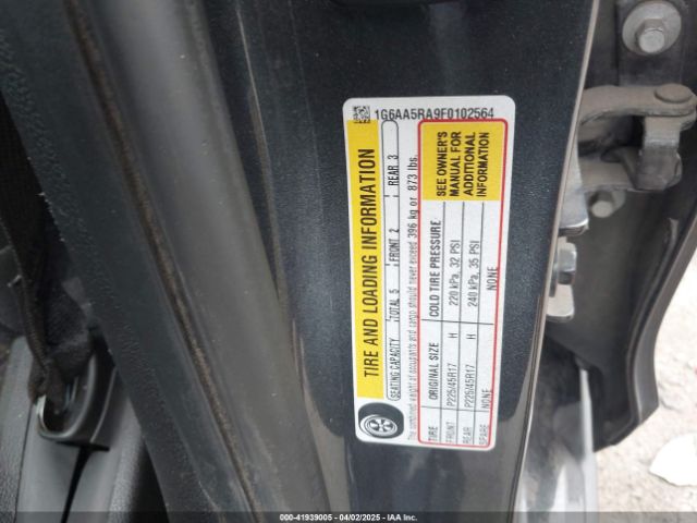 1G6AA5RA9F0102564 Cadillac Ats Standard