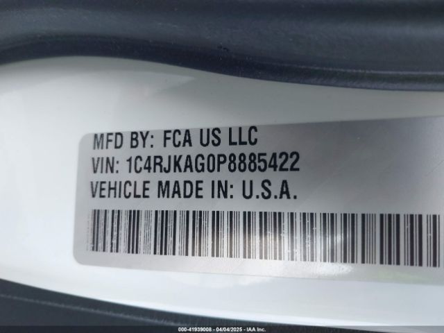 1C4RJKAG0P8885422 Jeep Grand Cherokee L Altitude 4x4