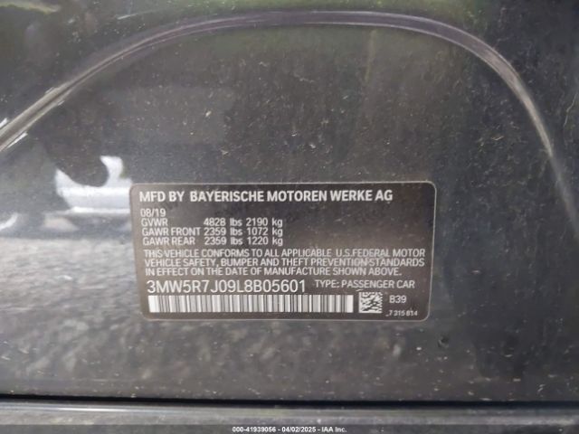 3MW5R7J09L8B05601 BMW 330i Xdrive
