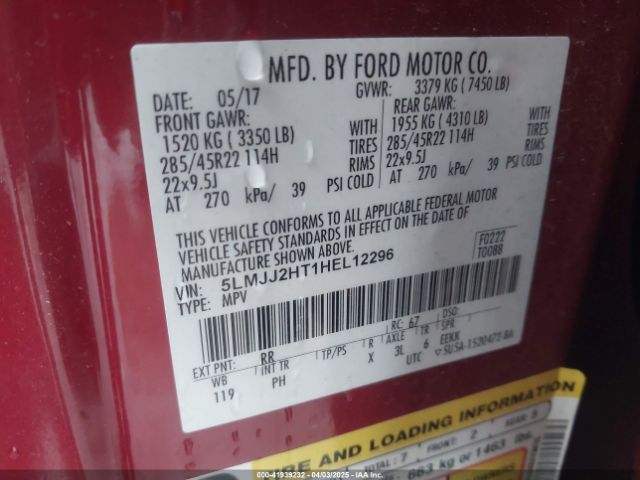 5LMJJ2HT1HEL12296 Lincoln Navigator Select