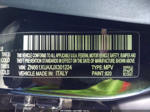 2018 MASERATI LEVANTE ZN661XUAXJX301224 Photo 8