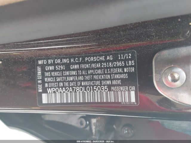 2013 PORSCHE PANAMERA WP0AA2A78DL015035 Photo 8