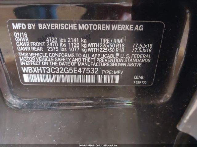 WBXHT3C32G5E47532 BMW X1 Xdrive28i