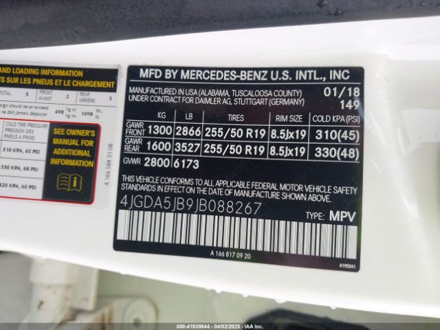 2018 MERCEDES-BENZ GLE 350 4JGDA5JB9JB088267 Photo 8
