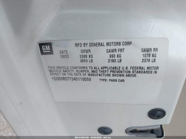 2004 CADILLAC CTS 1G6DM577340119059 Photo 8