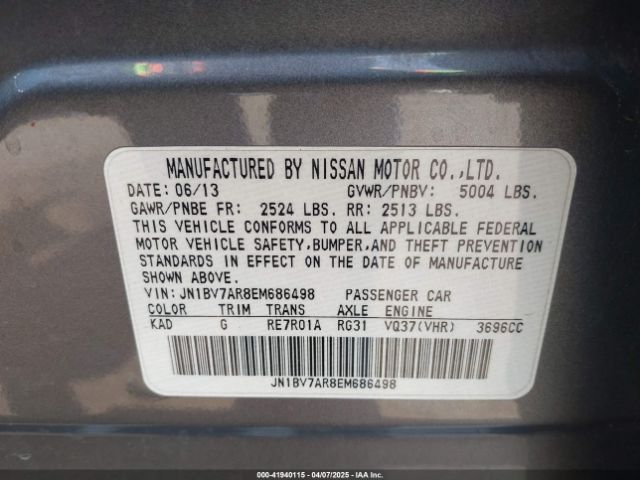 JN1BV7AR8EM686498 Infiniti Q50 SPORT