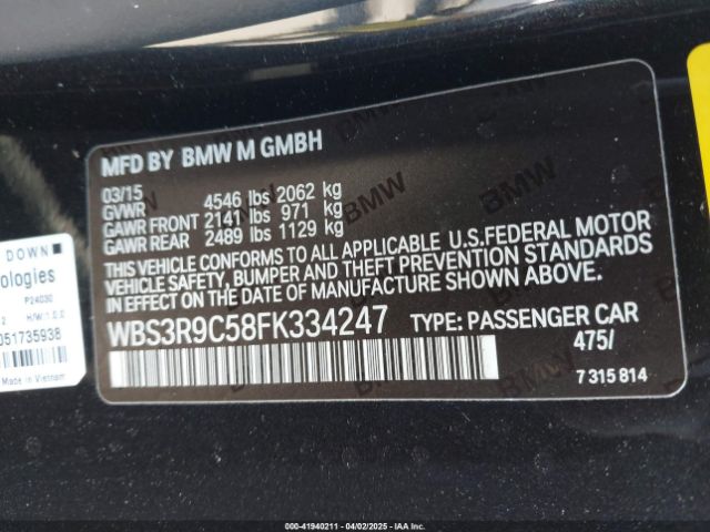 WBS3R9C58FK334247 BMW M4