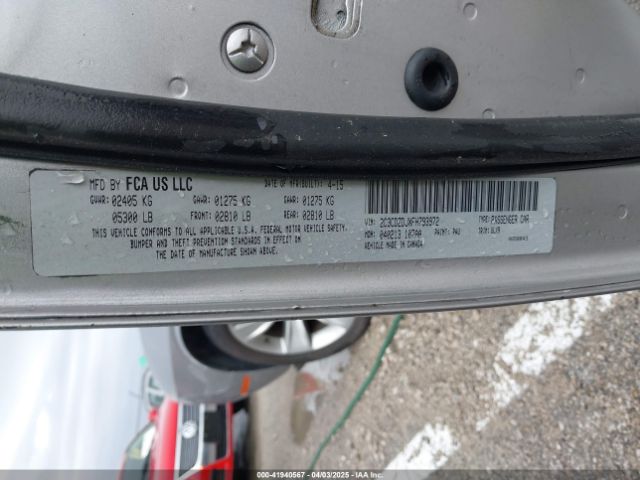 2C3CDZAG9FH701873 Dodge Challenger Sxt