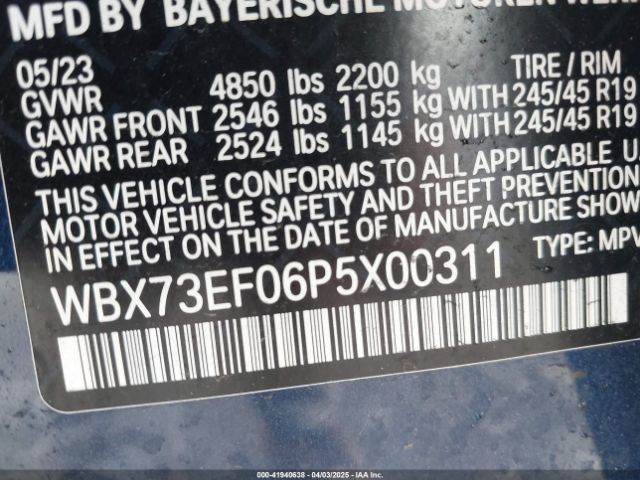 WBX73EF06P5X00311 BMW X1 Xdrive28i