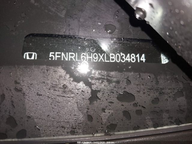 5FNRL6H9XLB034814 Honda Odyssey Elite