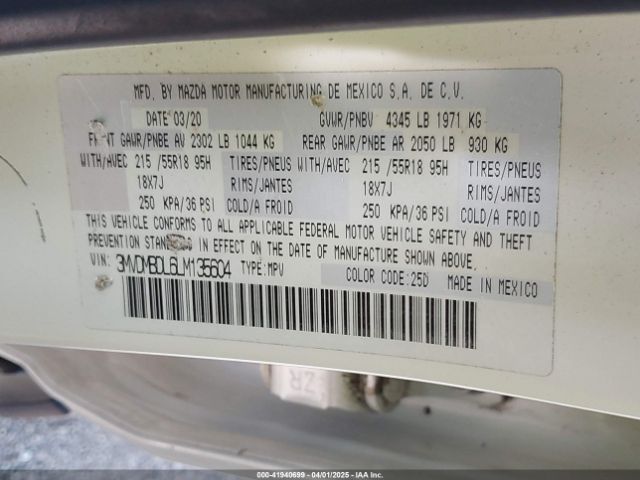 3MVDMBDL6LM135604 Mazda Cx-30 Preferred Package
