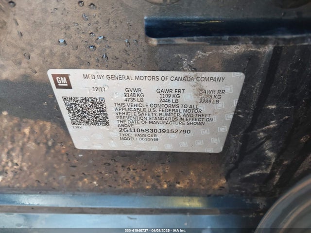 2G1105S30J9152790 Chevrolet IMPALA 1LT