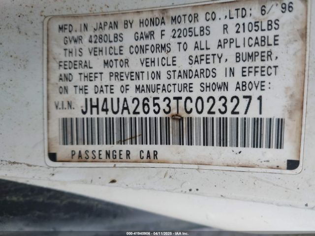 1996 ACURA 2.5TL JH4UA2653TC023271 Photo 8