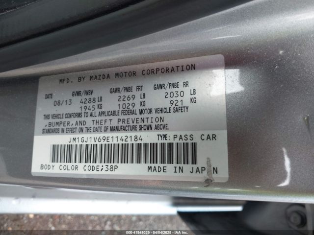 JM1GJ1V69E1142184 Mazda Mazda6 I Touring