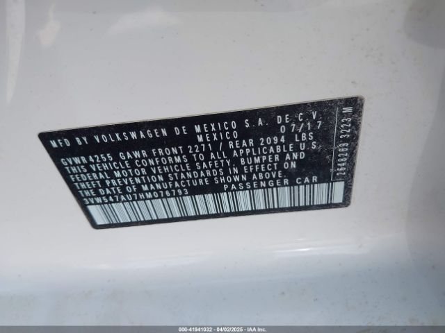 3VW547AU7HM076793 Volkswagen Golf Gti Autobahn 4-door/s 4-door/se 4-door/sport 4-door