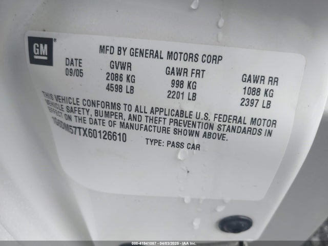 2006 CADILLAC CTS 1G6DM57TX60126610 Photo 8