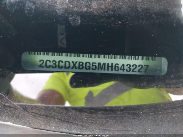 2C3CDXBG5MH643227 Dodge Charger Sxt Rwd