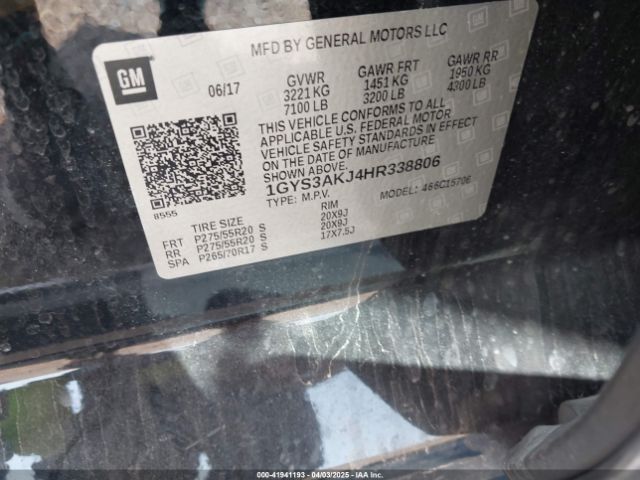 1GYS3AKJ4HR338806 Cadillac Escalade Standard