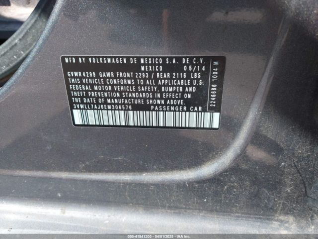 3VWLL7AJ6EM306576 Volkswagen Jetta 2.0l Tdi Value Edition