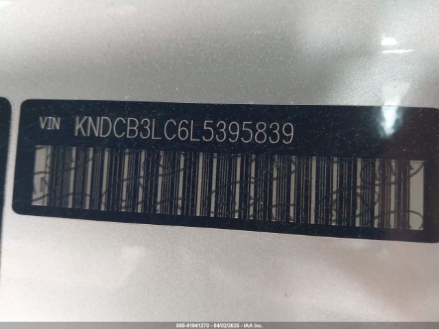 KNDCB3LC6L5395839 KIA NIRO LX