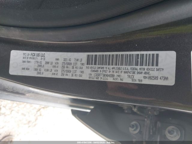 1C6SRFFT8KN648380 RAM 1500 Big Horn/lone Star  4x4 5'7 Box
