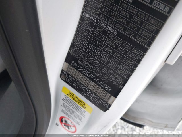 SALCR2BG9FH542063 Land Rover Discovery Sport Hse