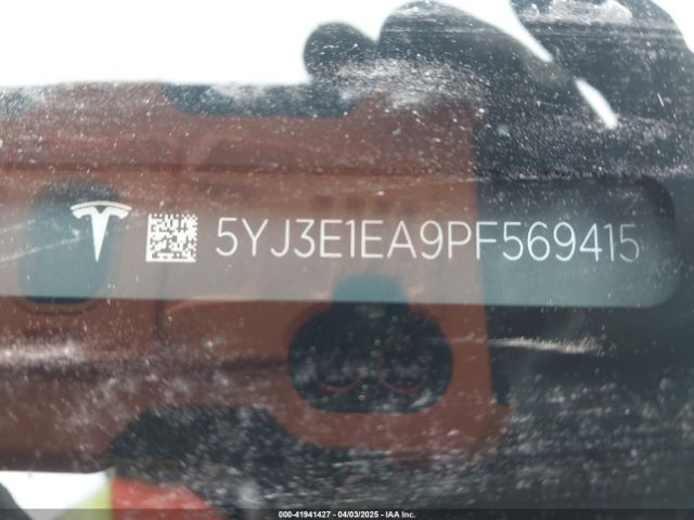 5YJ3E1EA9PF569415 Tesla Model 3 Rear-wheel Drive