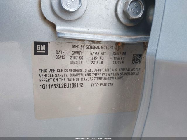 1G11Y5SL2EU109182 Chevrolet Impala 1ls