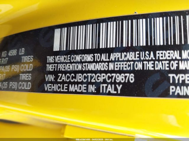 ZACCJBCT2GPC79676 Jeep Renegade Trailhawk