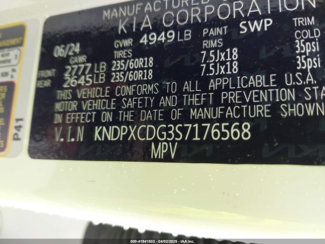 KNDPXCDG3S7176568 KIA Sportage Hybrid Sx-prestige