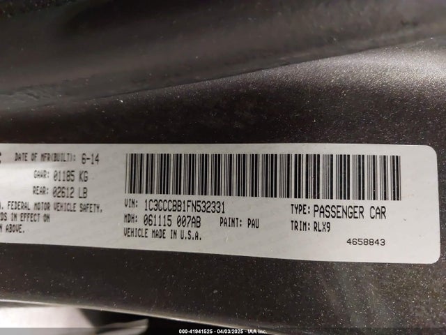 1C3CCCBB1FN532331 Chrysler 200