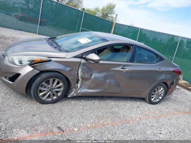 5NPDH4AE6GH656681 Hyundai ELANTRA SE