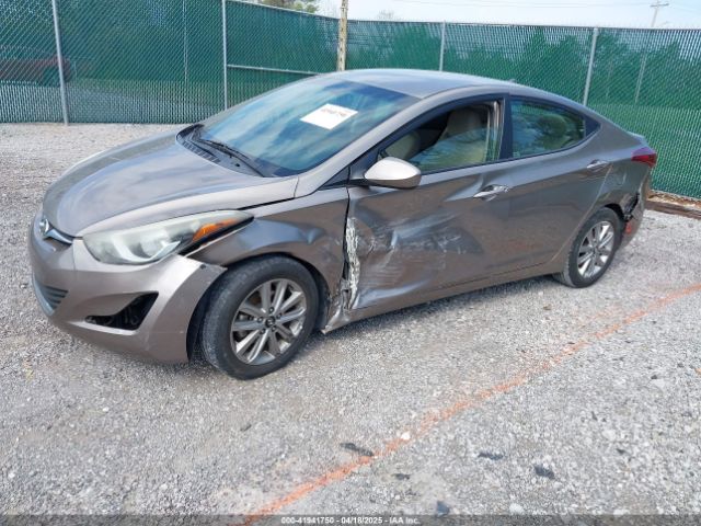 5NPDH4AE6GH656681 Hyundai ELANTRA SE